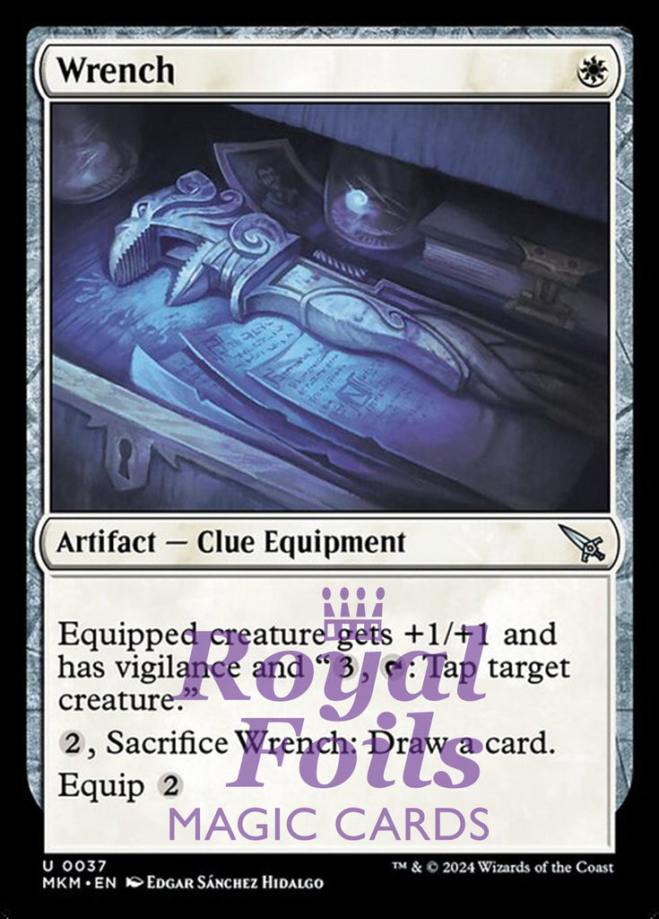 Wrench 4x FOIL MTG Murders at Karlov Manor MKM Uncommon MINT white artifact Wrench 4x FOIL MTG Murders at Karlov Manor MKM Uncommon MINT white artifact