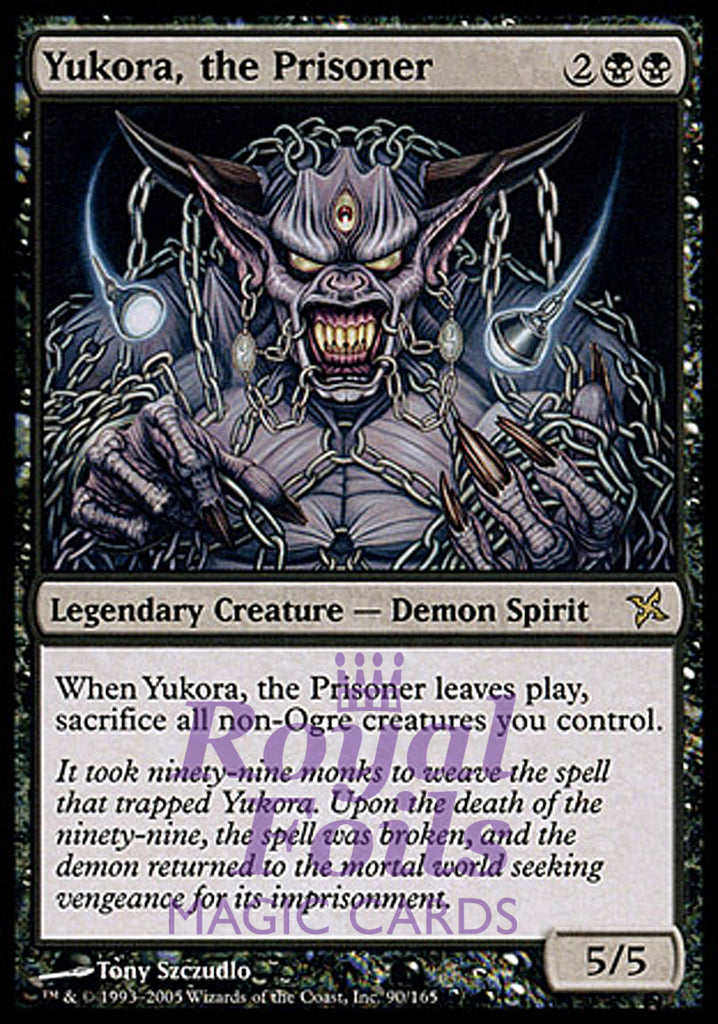 Yukora the Prisoner 1x FOIL BOK MTG Betrayers Kamigawa Rare MINT black Yukora the Prisoner 1x FOIL BOK MTG Betrayers Kamigawa Rare MINT black