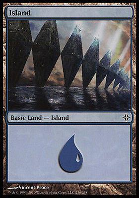 Island #236 1x FOIL ROE MTG Rise of Eldrazi Basic Land MINT blue Island #236 1x FOIL ROE MTG Rise of Eldrazi Basic Land MINT blue