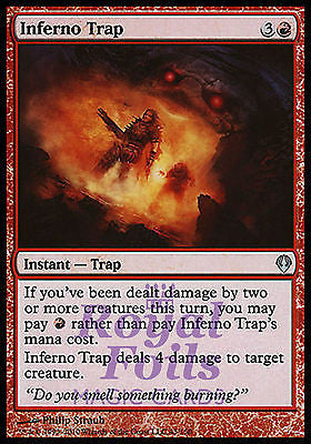**2x FOIL Inferno Trap** ZEN MTG Zendikar Uncommon MINT red **2x FOIL Inferno Trap** ZEN MTG Zendikar Uncommon MINT red
