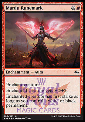 Mardu Runemark 4x FOIL FRF MTG Fate Reforged Common MINT red Mardu Runemark 4x FOIL FRF MTG Fate Reforged Common MINT red