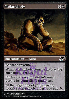 **4x FOIL Melancholy** PLC MTG Planar Chaos Common MINT black **4x FOIL Melancholy** PLC MTG Planar Chaos Common MINT black