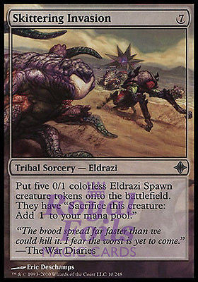 **1x FOIL Skittering Invasion** ROE MTG Rise of Eldrazi Uncommon NM sorcery eldrazi **1x FOIL Skittering Invasion** ROE MTG Rise of Eldrazi Uncommon NM sorcery eldrazi