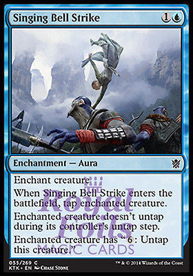 **4x FOIL Singing Bell Strike** MTG KTK Khans of Tarkir Common MINT blue **4x FOIL Singing Bell Strike** MTG KTK Khans of Tarkir Common MINT blue