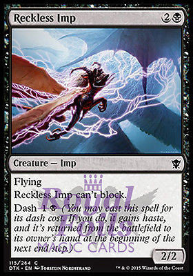 **4x FOIL Reckless Imp** DTK MTG Dragons of Tarkir Common MINT black **4x FOIL Reckless Imp** DTK MTG Dragons of Tarkir Common MINT black