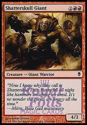 **4x FOIL Shatterskull Giant** ZEN MTG Zendikar Common MINT red **4x FOIL Shatterskull Giant** ZEN MTG Zendikar Common MINT red
