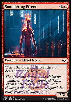 **4x FOIL Smoldering Efreet** FRF MTG Fate Reforged Common MINT red **4x FOIL Smoldering Efreet** FRF MTG Fate Reforged Common MINT red