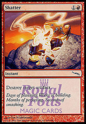 Shatter 4x FOIL MDN MTG Mirrodin Common MINT red Shatter 4x FOIL MDN MTG Mirrodin Common MINT red