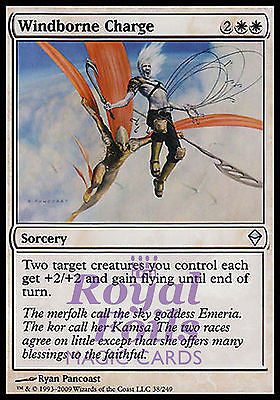 **3x FOIL Windborne Charge** ZEN MTG Zendikar Uncommon MINT white **3x FOIL Windborne Charge** ZEN MTG Zendikar Uncommon MINT white