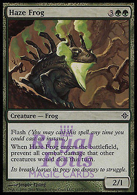 **1x FOIL Haze Frog** ROE MTG Rise of Eldrazi Common MINT green **1x FOIL Haze Frog** ROE MTG Rise of Eldrazi Common MINT green