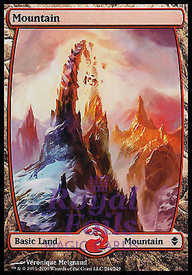 **1x FOIL Mountain 244** ZEN MTG Zendikar Basic Land MINT red **1x FOIL Mountain 244** ZEN MTG Zendikar Basic Land MINT red