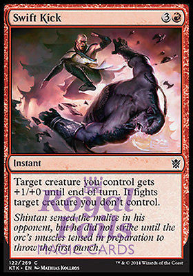 **4x FOIL Swift Kick** MTG KTK Khans of Tarkir Common MINT red **4x FOIL Swift Kick** MTG KTK Khans of Tarkir Common MINT red