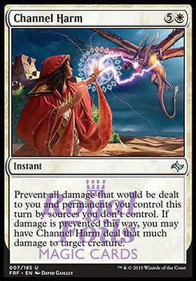 **2x FOIL Channel Harm** FRF MTG Fate Reforged Uncommon MINT white **2x FOIL Channel Harm** FRF MTG Fate Reforged Uncommon MINT white