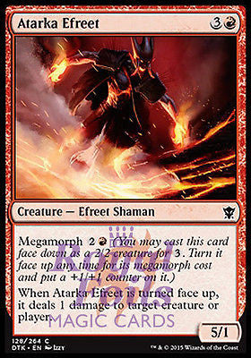 Atarka Efreet 4x FOIL DTK MTG Dragons of Tarkir Common MINT red Atarka Efreet 4x FOIL DTK MTG Dragons of Tarkir Common MINT red