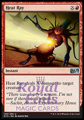 **4x FOIL Heat Ray** MTG M15 Core Set Uncommon MINT red instant **4x FOIL Heat Ray** MTG M15 Core Set Uncommon MINT red instant