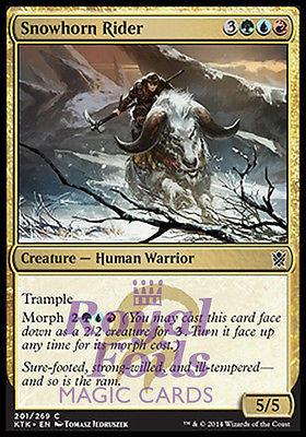 **4x FOIL Snowhorn Rider** MTG KTK Khans of Tarkir Common MT green blue red **4x FOIL Snowhorn Rider** MTG KTK Khans of Tarkir Common MT green blue red