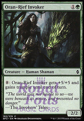 **4x FOIL Oran-Rief Invoker BFZ MTG Battle for Zendikar Common MINT green **4x FOIL Oran-Rief Invoker BFZ MTG Battle for Zendikar Common MINT green