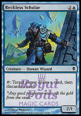 **4x FOIL Reckless Scholar** ZEN MTG Zendikar Common MINT blue **4x FOIL Reckless Scholar** ZEN MTG Zendikar Common MINT blue