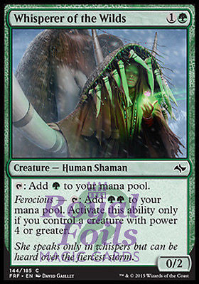**2x FOIL Whisperer of the Wilds* FRF MTG Fate Reforged Common MINT green **2x FOIL Whisperer of the Wilds* FRF MTG Fate Reforged Common MINT green