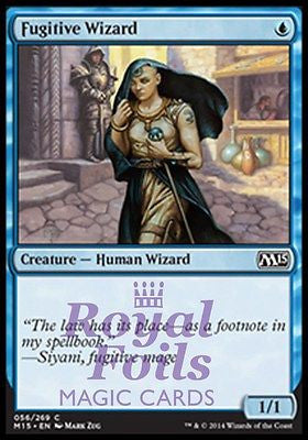 Fugitive Wizard 4x FOIL MTG M15 Core Set Common MINT blue Fugitive Wizard 4x FOIL MTG M15 Core Set Common MINT blue