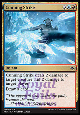 **4x FOIL Cunning Strike** FRF MTG Fate Reforged Common MINT blue red **4x FOIL Cunning Strike** FRF MTG Fate Reforged Common MINT blue red