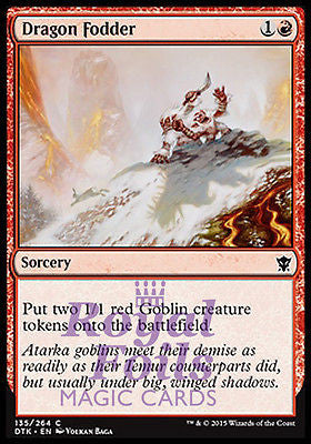 **2x FOIL Dragon Fodder** DTK MTG Dragons of Tarkir Common MINT red **2x FOIL Dragon Fodder** DTK MTG Dragons of Tarkir Common MINT red