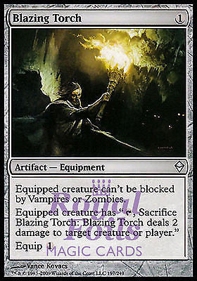 **4x FOIL Blazing Torch** ZEN MTG Zendikar Uncommon MINT artifact **4x FOIL Blazing Torch** ZEN MTG Zendikar Uncommon MINT artifact