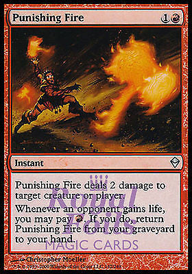**1x FOIL Punishing Fire** ZEN MTG Zendikar Uncommon MINT red **1x FOIL Punishing Fire** ZEN MTG Zendikar Uncommon MINT red