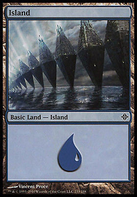 **1x FOIL Island #233** ROE MTG Rise of Eldrazi Basic Land MINT blue **1x FOIL Island #233** ROE MTG Rise of Eldrazi Basic Land MINT blue
