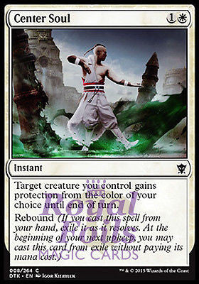**4x FOIL Center Soul** DTK MTG Dragons of Tarkir Common MINT white **4x FOIL Center Soul** DTK MTG Dragons of Tarkir Common MINT white