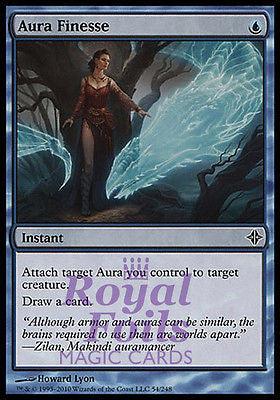 Aura Finesse 1x FOIL ROE MTG Rise of Eldrazi Common NM blue Aura Finesse 1x FOIL ROE MTG Rise of Eldrazi Common NM blue