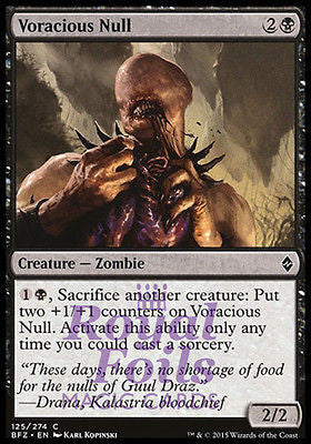 Voracious Null 4x FOIL BFZ MTG Battle for Zendikar Common MINT black Voracious Null 4x FOIL BFZ MTG Battle for Zendikar Common MINT black