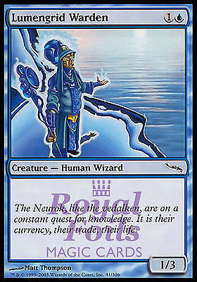 Lumengrid Warden 4x FOIL MDN MTG Mirrodin Common MINT blue Lumengrid Warden 4x FOIL MDN MTG Mirrodin Common MINT blue
