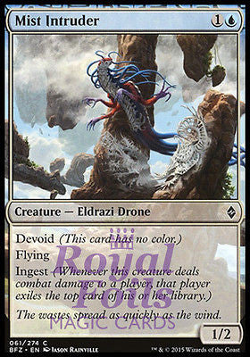 **4x FOIL Mist Intruder** BFZ MTG Battle for Zendikar Common MINT blue **4x FOIL Mist Intruder** BFZ MTG Battle for Zendikar Common MINT blue