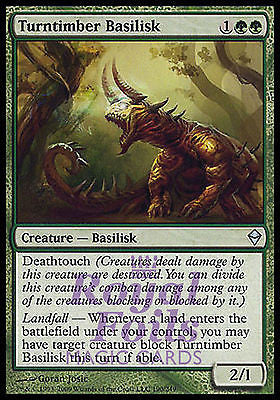 **2x FOIL Turntimber Basilisk** ZEN MTG Zendikar Uncommon MINT green **2x FOIL Turntimber Basilisk** ZEN MTG Zendikar Uncommon MINT green
