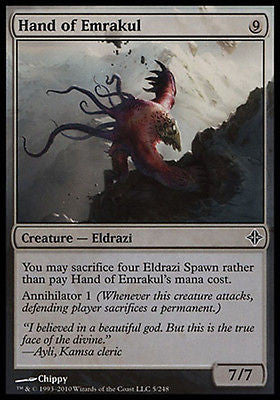 **1x FOIL Hand of Emrakul** ROE MTG Rise of Eldrazi Common MINT **1x FOIL Hand of Emrakul** ROE MTG Rise of Eldrazi Common MINT