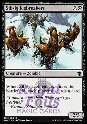 **4x FOIL Sibsig Icebreaker** DTK MTG Dragons of Tarkir Common MINT black **4x FOIL Sibsig Icebreaker** DTK MTG Dragons of Tarkir Common MINT black