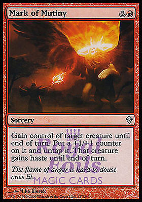 **2x FOIL Mark of Mutiny** ZEN MTG Zendikar Uncommon MINT red **2x FOIL Mark of Mutiny** ZEN MTG Zendikar Uncommon MINT red