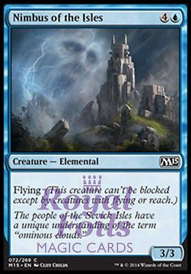 **4x FOIL Nimbus of the Isles** MTG M15 Core Set Common MINT blue elemental **4x FOIL Nimbus of the Isles** MTG M15 Core Set Common MINT blue elemental