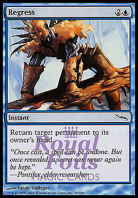 **4x FOIL Regress** MDN MTG Mirrodin Common MINT blue **4x FOIL Regress** MDN MTG Mirrodin Common MINT blue