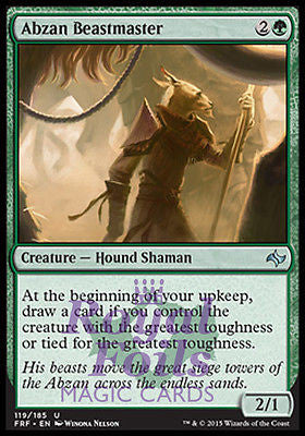 **2x FOIL Abzan Beastmaster FRF MTG Fate Reforged Uncommon MINT green **2x FOIL Abzan Beastmaster FRF MTG Fate Reforged Uncommon MINT green