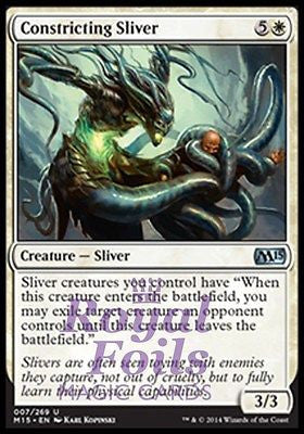 **1x FOIL Constricting Sliver** MTG M15 Core Set Uncommon MINT white **1x FOIL Constricting Sliver** MTG M15 Core Set Uncommon MINT white