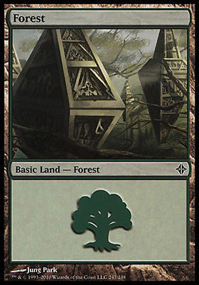 **2x FOIL Forest #247** ROE MTG Rise of Eldrazi Basic Land MINT green **2x FOIL Forest #247** ROE MTG Rise of Eldrazi Basic Land MINT green