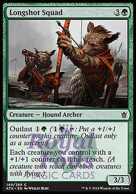 **4x FOIL Longshot Squad* MTG KTK Khans of Tarkir Common MINT green **4x FOIL Longshot Squad* MTG KTK Khans of Tarkir Common MINT green