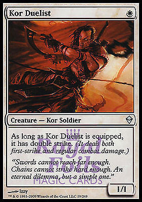 **2x FOIL Kor Duelist** ZEN MTG Zendikar Uncommon MINT white **2x FOIL Kor Duelist** ZEN MTG Zendikar Uncommon MINT white