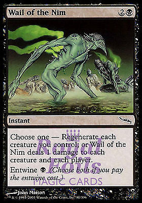 **2x FOIL Wail of the Nim** MDN MTG Mirrodin Common MINT black **2x FOIL Wail of the Nim** MDN MTG Mirrodin Common MINT black