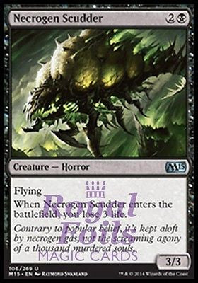 **4x FOIL Necrogen Scudder** MTG M15 Core Set Uncommon MINT black horror **4x FOIL Necrogen Scudder** MTG M15 Core Set Uncommon MINT black horror