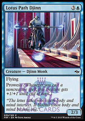 Lotus Path Djinn 4x FOIL FRF MTG Fate Reforged Common MINT blue Lotus Path Djinn 4x FOIL FRF MTG Fate Reforged Common MINT blue