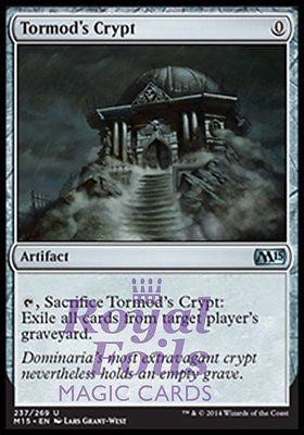 **1x FOIL Tormod's Crypt** MTG M15 Core Set Uncommon MINT artifact **1x FOIL Tormod's Crypt** MTG M15 Core Set Uncommon MINT artifact