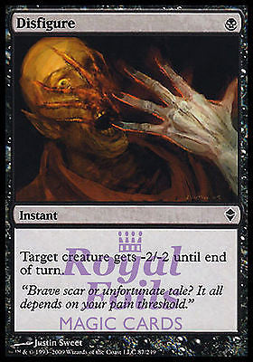 **1x FOIL Disfigure** ZEN MTG Zendikar Common MINT black **1x FOIL Disfigure** ZEN MTG Zendikar Common MINT black